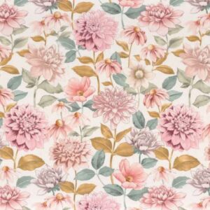 Tissu fleurs Antoinette Camengo