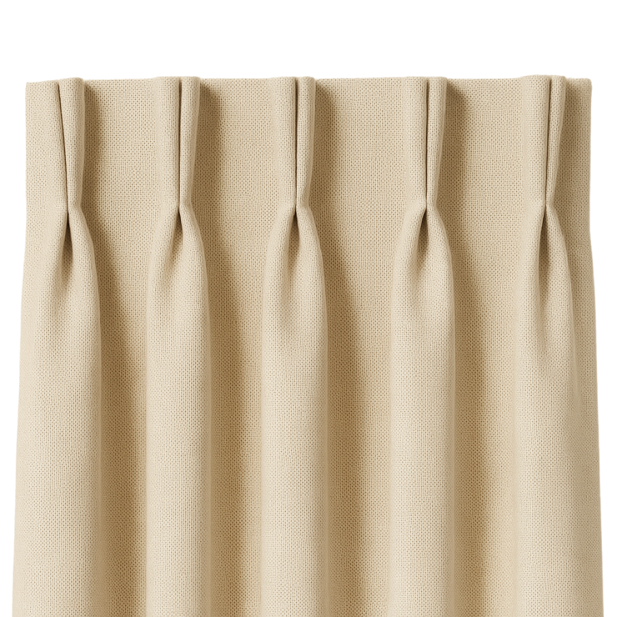 Les différentes têtes de rideaux : guide pour choisir le bon style 3 Plis flamands double