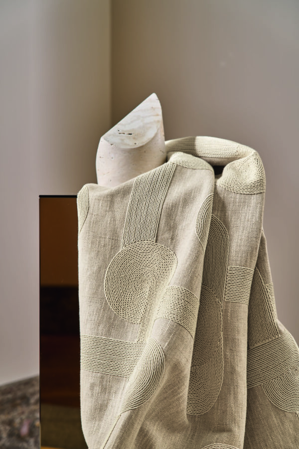 Tissu géométrique Tête à Tête Casamance
