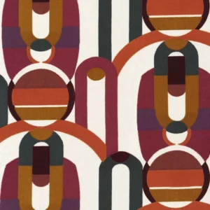Tissu géométrique Café Society Casamance