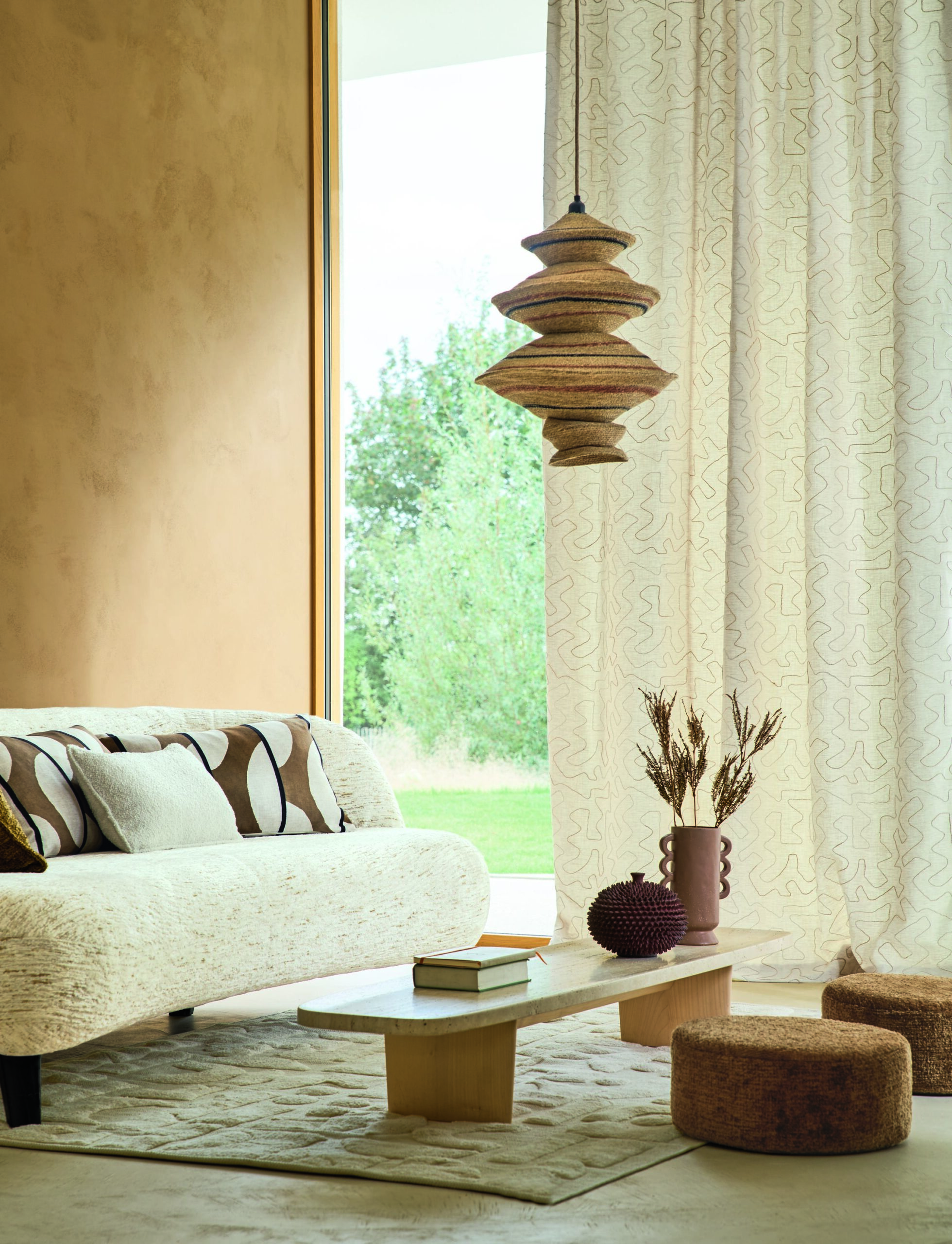Rideau beige