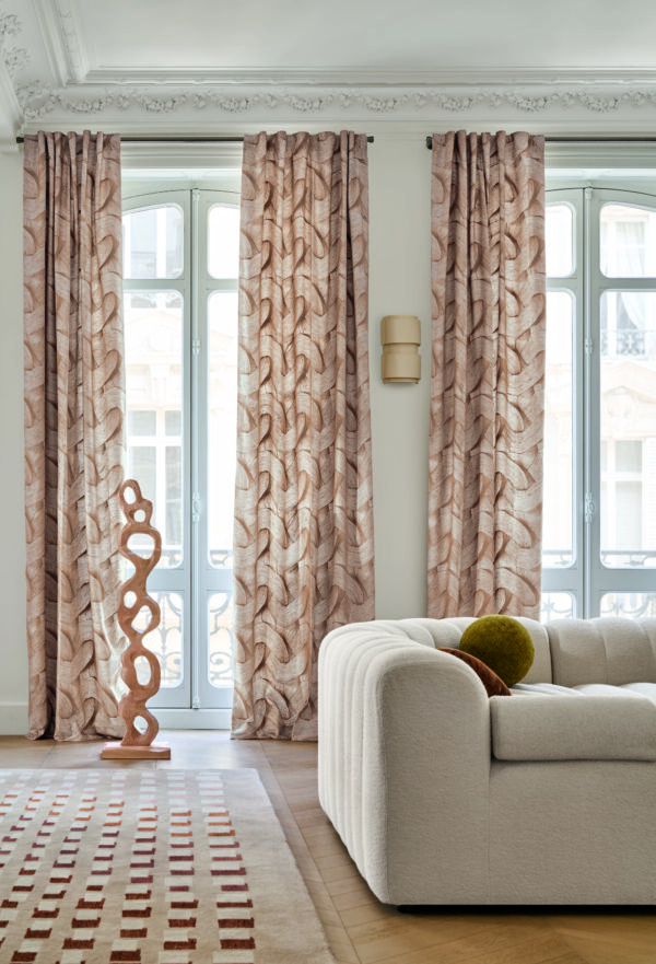 Tissu géométrique Envolée Casamance