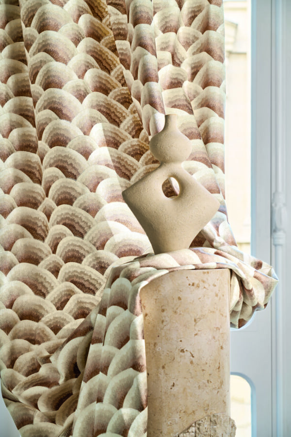 Tissu géométrique Arcus Casamance