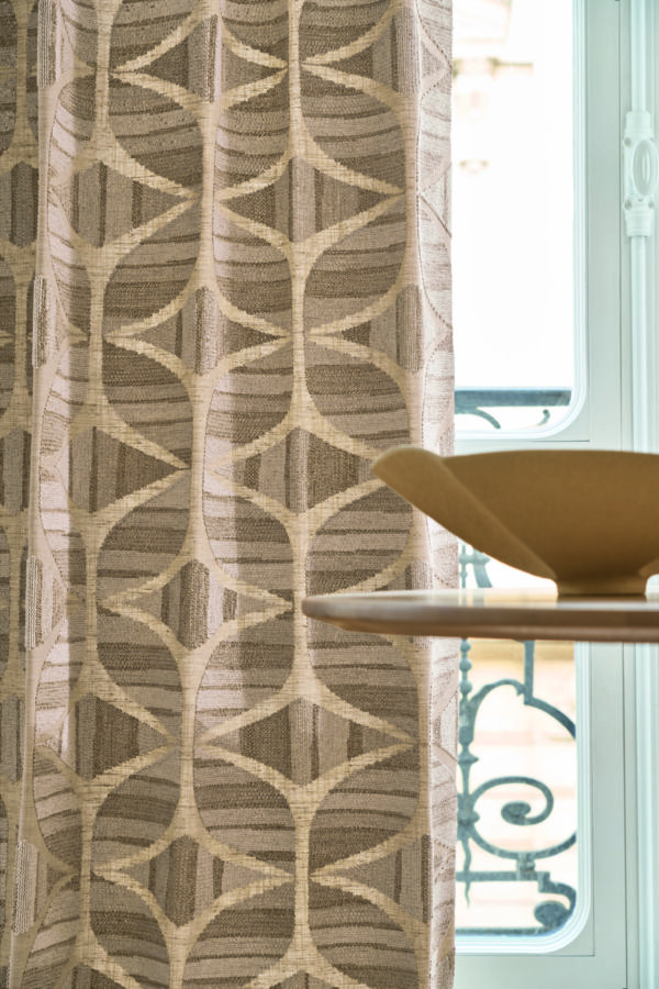 Tissu géométrique Murmures Casamance