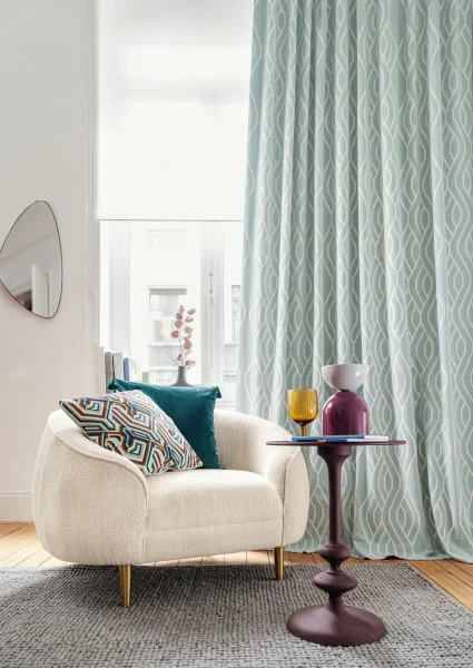 Tissu géométrique Gugg Velvet Camengo