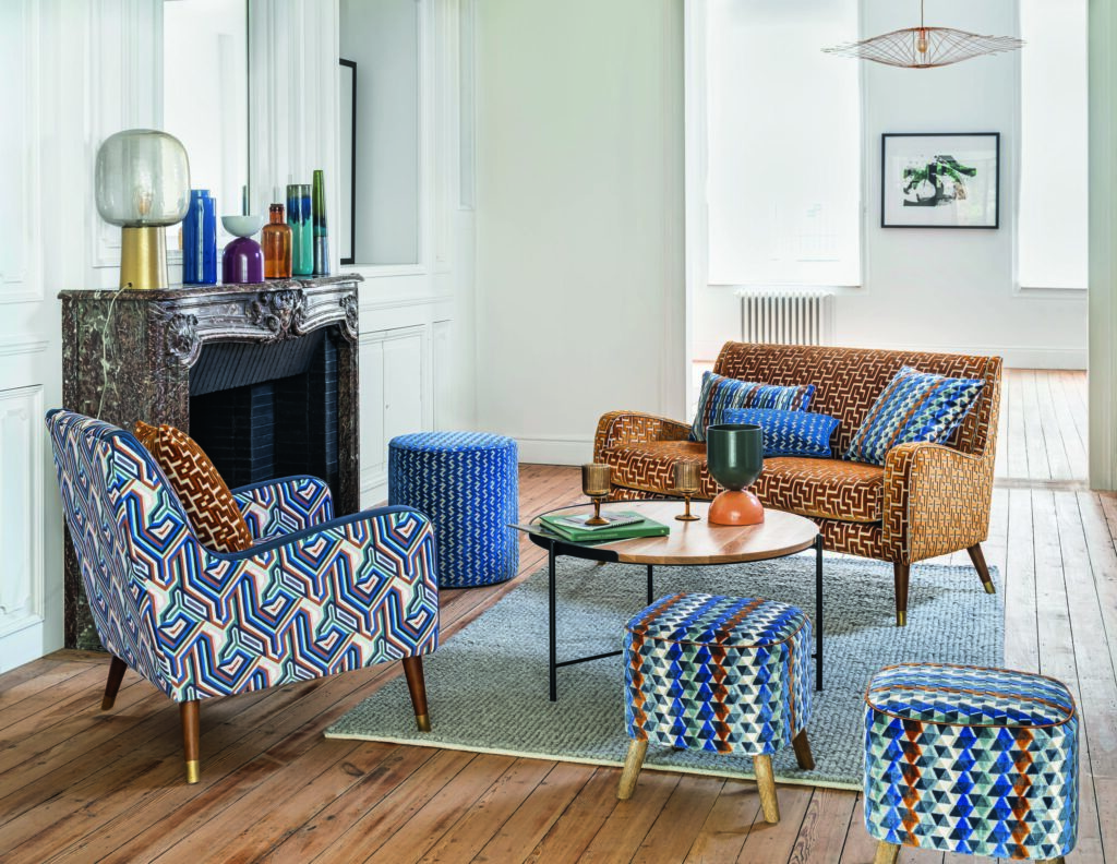 Tissu géométrique Biscaya Camengo